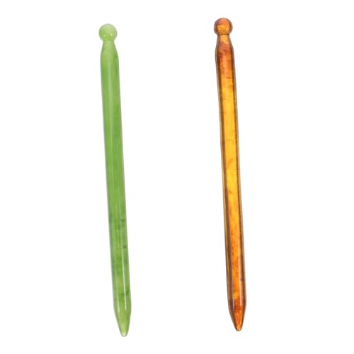 POPETPOP 2 Piezas Acupressure Bar Deep Tissue Massage Pens para Relajación Facial y Corporal Herramientas para Reflexología y Masaje de Puntos de Presión para Recuperación Muscular y