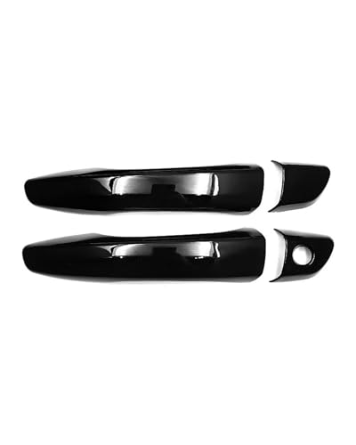 HGYFS5 Anti-Scratch Door Handle Cover Anti-Scratch Accessory for Peugeot 2008 2020-2023 Left Hand Drive Door Handle Protector(2 Doors Bright Black)