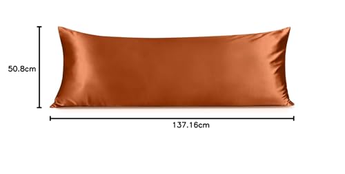 Image of INFIIXSO Silk Pillowcase Orange 20 inchx54 inch
