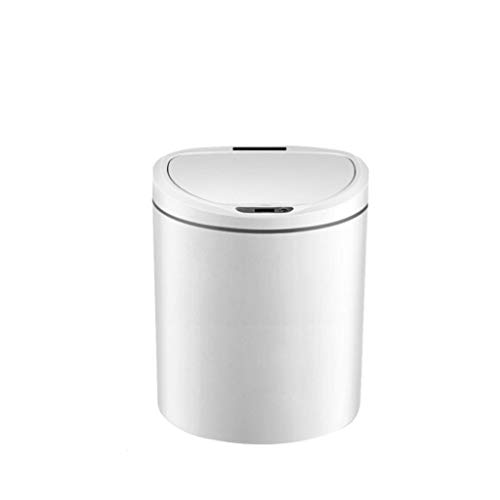 Bote de Basura Inteligente Redondo Inducción 8L Blanco