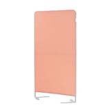 【法人専用】 LOOKIT パーテーション 幅900x高さ1600mm 衝立 布製 ピンク LSC-1609