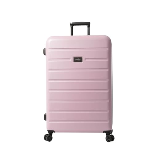 TOTTO - Maleta Rígida Grande, Modelo Harbor L, 51.8 x 72.8 x 30 cm, Capacidad 115L, Resistente a Impactos, Ruedas 360º, Manija Telescópica, Correas Internas, Candado 3 Dígitos, Color Keepsake Lilac