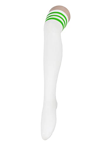 Image of Zando Womens Stripes Thigh High Socks Thigh Highs Casual Knee High Stockings