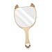 FOMIYES Wood Handle Mirror Wooden Handle Vanity Mirror Travel Makeup Mirror Handheld Mirror for Women Wood Handheld Mirror Miss Wooden Mirror Make up Girl Cosmetics Mirror