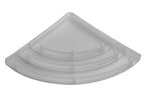 Image of RAB ABS Plastic Organizer | Multi-Compartment Storage Rack (Code:- U-,Soap Dish Double & Paste Holder, Pack of 1 Piece) (White, 9 inch, Corner Set)
