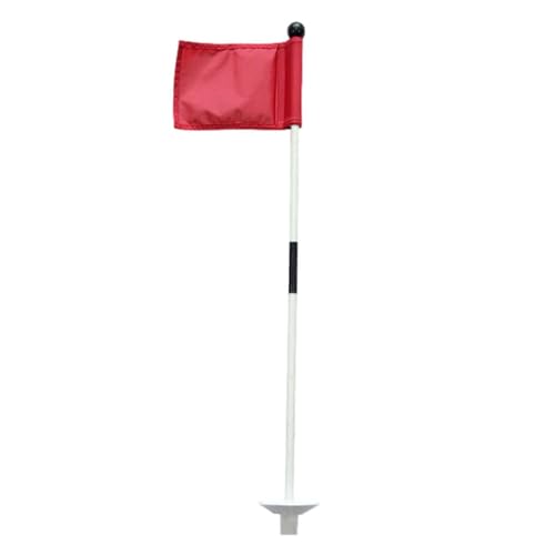 FLOGGI GUOLFS pour mettre Green - Portable Messing Practice Flag Pole avec tasse de trou | Accessoires en nylon avec bâton en fibre de verre résistant pour accessoires de pelouse d'intérieur extérieur