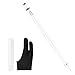 Stylus Pen for Touch Screens, XIRON Rechargeable 1.5 mm Fine Point Active Stylus Pen Smart Digital Pencil Compatible with iPad and Most Tablets High Precise Pencil with Glove