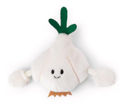 Mini MagNICI Garlic 7 cm, White, Cuddly Toy with Magnet, Plush Toy, Sticks to Metal Surfaces, Magnetic Boards and Bag Handles, Travel Companion, Great Gift Idea, 61868 Mini MagNICI Garlic 7 cm, White, Cuddly Toy with Magnet, Plush Toy, Sticks to Metal Surfaces, Magnetic Boards and Bag Handles, Travel Companion, Great Gift Idea, 61868