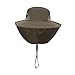 RNXRZANK Portable Fishing Cap Wide Brim with Adjustable Strap for Camping and Travel, Green