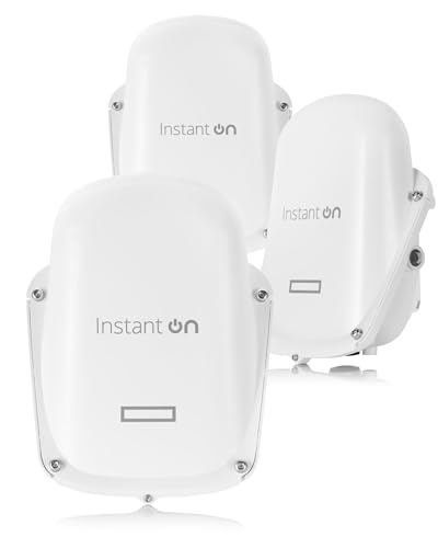 Image of HPE Networking Instant On Access Point AP27 2x2 WiFi 6 Outdoor Wireless Access Point (3 Pack) | Power Source Not Included | US Model (S1T36A-3PACK)