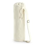 Westford Mill W816 EarthAware® Organic Yoga Mat Bag - Natural Cotton Eco-Friendly Carry Case - Natural