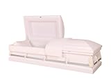 Oxford White Metal Casket