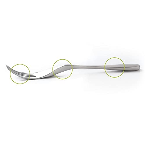 Tenedor de ensalada Knork de acero inoxidable mate para cubertería moderna 4