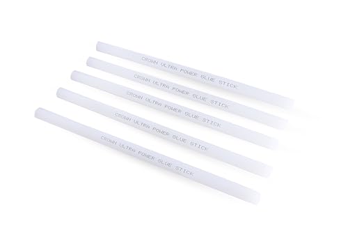 Image of Crown Ultra Power Semi Clear Glue Sticks 20Pcs Pack 220mm x 11mm | Heavy Duty Strong Bonding Hot Melt Glue Gun Refill for Professional Industrial Use, DIY Craft, Wood, Repair, Home & Office Use