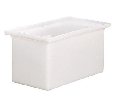 Image of Cole-Parmer Rectangular Tank with Cover, PP; 25 Gallon, 24 inch L x 8 inch W x 30 inch H