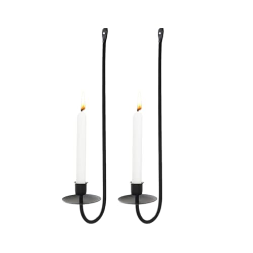 Portacandele da parete, portacandele in metallo, portacandele decorativo, portacandele da parete vintage, moderno candelabro da parete per soggiorno, bagno, sala da pranzo