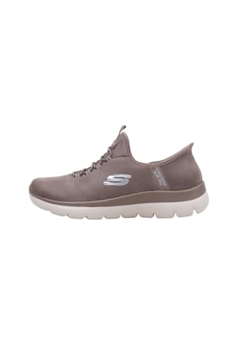 Skechers Damen Summits Unknown Trail Sneaker, Brown Mesh/Lavender Trim, 39 EU