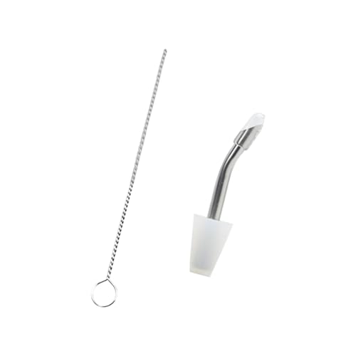 lazyfun Leak-proof silicone pourer and stainless steel extension tube for camping. Accurate pouring. Convenient collapsible pouring spout