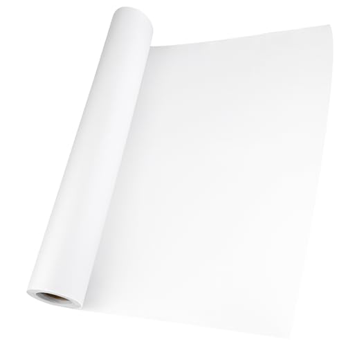Elsrantor Transparentpapier Rolle, Schnittmusterpapier 44cm x 23m, Pauspapier für Schnittmuster, Pergamentpapier, Architektenpapier, Pergaminpapier, Abpauspapier Weiß, Zeichenpapier Durchsichtiges