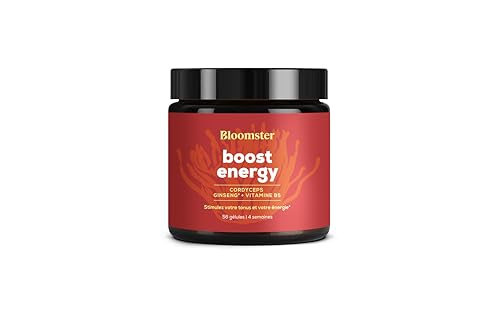 Cordyceps - Complexe Adaptogène Boost Energie & Libido - Avec Ginseng & Vitamine B5-56 Gélules Vegan - Sans Gluten ni Lactose