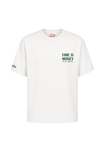 T-shirt Saint Barth Mc2 Rich Time DLR0001 homme coton manches courtes