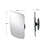 2PCSBlind Spot Mirror 360 Degree Adjustable Rearview Convex Mirror Car Reverse Wide Angle Parking Rimless(2PCS)