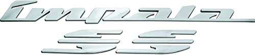 Image of 2X Impala Ss Rear Quarter Panel Emblems Car Letter Badge 3D Sticker Decal Replacement for 1994 1995 1996 Impala (Chrome)