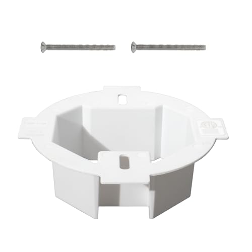 XGGYA BE1R Outlet Box Extender, cETLus Certified Round Ceiling Box Extender, Extender for 3.5