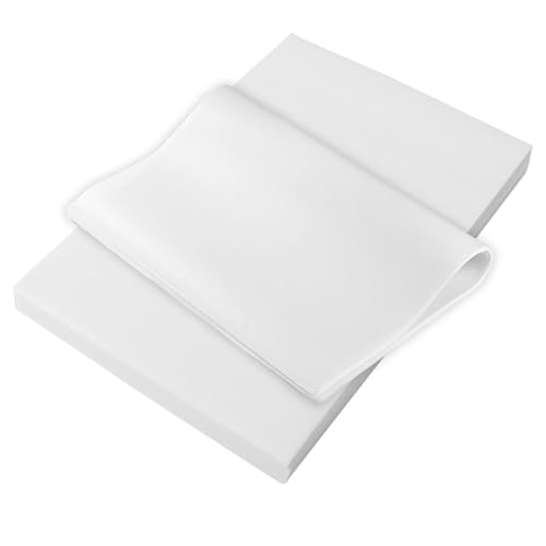 Backpapier Zuschnitte Weiß 100 Stk Butterbrotpapier Käsepapier Zuschnitte 20 x 30cm Vorgeschnittene Antihaft Pergamentblätter zum Backen