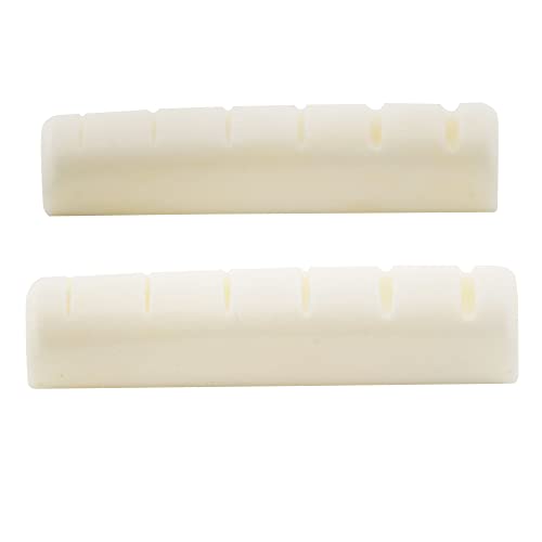 Musiclily Slotted Bone Nut for Guitar (Pack of 2)