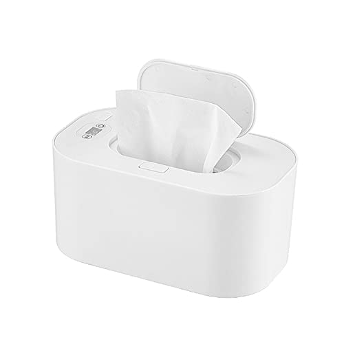AVCXEC Calentador de Toallitas Húmedas, Calentador de Toallas Para Bebés con Pantalla de Visualización Carga Usb, Dispensador Toallitas Humedas, Caja Toallitas Húmedas Calefactoras para Hogar Oficina