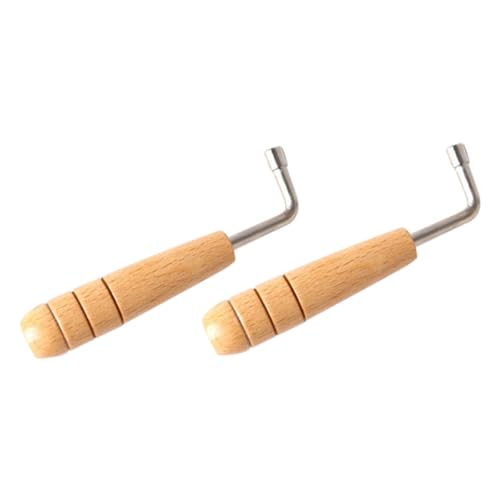 FUNOMOCYA 2個ハンドル付きリラハープチューニングレンチ 楽器調整用工具 弦の微調整に適した耐久性のある設計