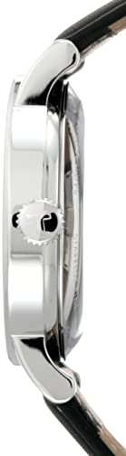 Tissot Relógio automático masculino Everytime Desire Auto 316L de aço inoxidável, preto, couro, 21 (