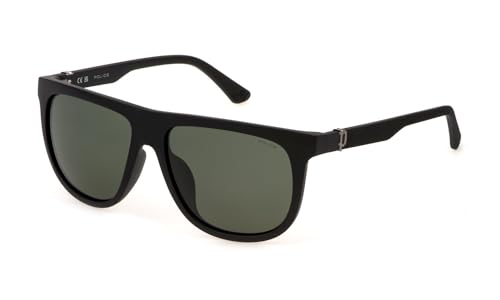 Police SPLN33E Matt Dark Havana lunettes homme 59mm avec monture légère et résistante