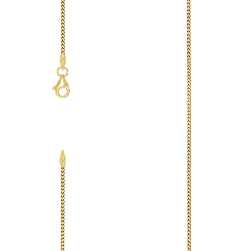 Collier Franco en argent jaune la solution anti-casse pour une chaîne fine et durable