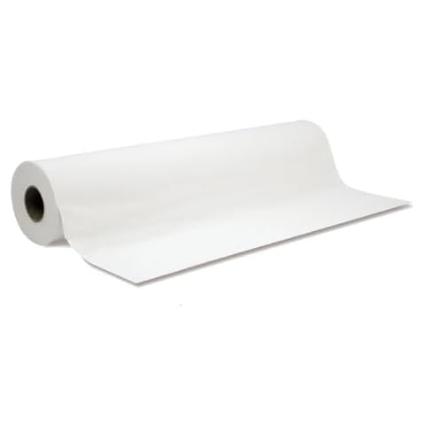 SKINACT White Disposable Non-woven BED Cover Roll Perforated (23" Wide X 375 Feet Long)Massage Table Sheets Wax Facial Chair Cover