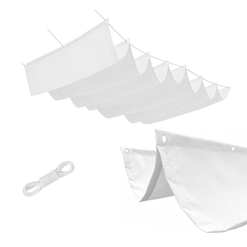 Voile ombrage rétractable vague imperméable et anti-UV 98% - 2