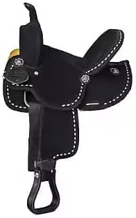 Barrel Racing Western Wooden Tree Horse Saddle Custom Cowboy Cowgirl Handmade Premium Leather Pleasure Comfort Trail Tack Equestrian Tooled Carved Saddle for Riding Size: 10-18 inch Seat, MO-02