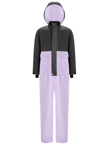 Kids Girls Boys Snowsuit Winter Jacket with Pants Hooded Waterproof Ski Suit Windproof Winter Suit3