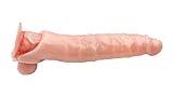 Super 10 inches Soft Realistic Sleeve Extender Sheath for Men Male Enhancement...