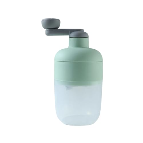 Oblivion Manual Ice Crusher Hand Crank Ice Shaver for Home Kitchen Green Portable Ice Crushing Machine for Cocktails Smoothies Slushies Snow Cones Countertop Ice Grinder Blender