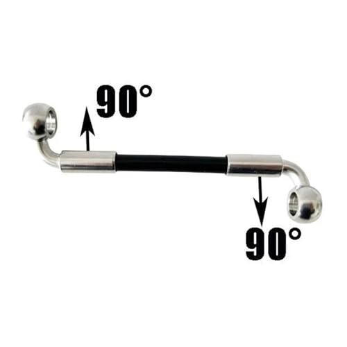 Flexible frein hydraulique sans pliure avec durite coudée 90 degrés - 3