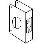 Don-Jo 5-AB-CW - Envoltura de puerta de latón antiguo para cerrojos con agujero de 1-1/2 pulgadas