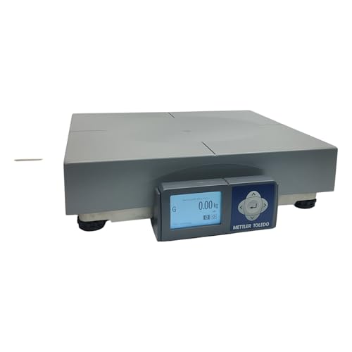 Mettler Toledo PS60U5101-000 Model PS60 Parcel Scale (150pounds / 60kilograms Capacity) with ABS Flat Top Platter, GEOCAL Calibration, RS232 Computer Interface for Use with Carrier Manifest Software