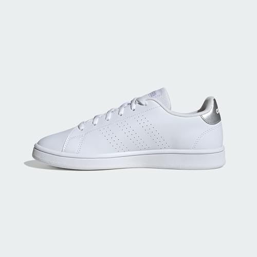 Adidas Advantage Base Court baskets Cloud White aux finitions Silver - 2