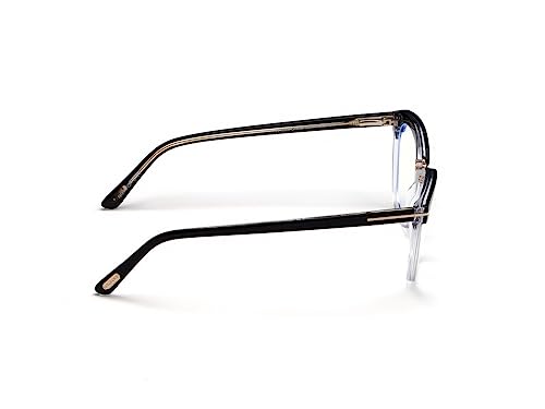 Tom Ford Women's Eyeglasses Tf5550-B Tf/5550-B Black/Crystal Optical Frame 54Mm #TOP5