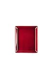 , 12 X 15 cm Arzberg Rosenthal Tric - Servierplatte - Platte - Servierteller - Porzellan - Amarena/rot - 12x15 cm