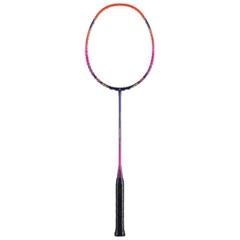 Kawasaki Professional Badminton Racket Set 35lbs High Tension 5U Ultra-Light 40T High Modulus Graphite Attack Type Lightweight Racket NEZHA 35-Orange Cover
