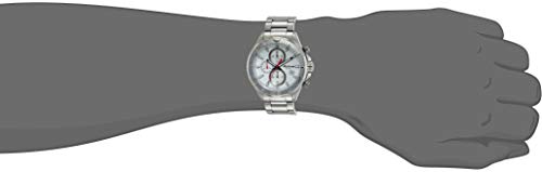 Titan Quartz Chronograph Silver Dial Stainless Steel Strap Watch for Men-NS90087KM01 - Image 4