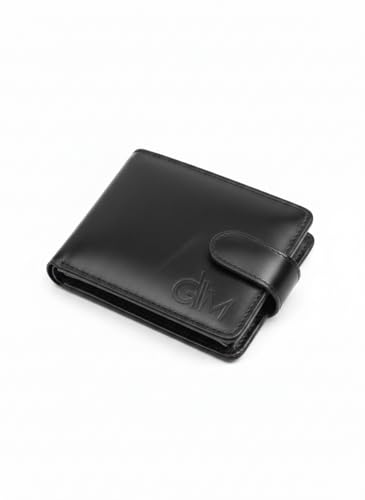 Carteira Masculina em Couro Legítimo Slim – Compacta, com Fecho, Porta Cartões, Documentos e Cédulas, Design Premium